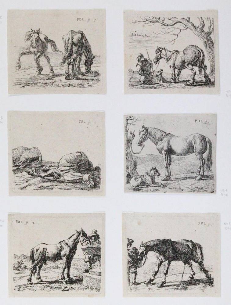 Große Abbildung Nr.2: 138-4224 Laer, Pieter Jacobsz van: (Künstlergraphik, Pferde)
