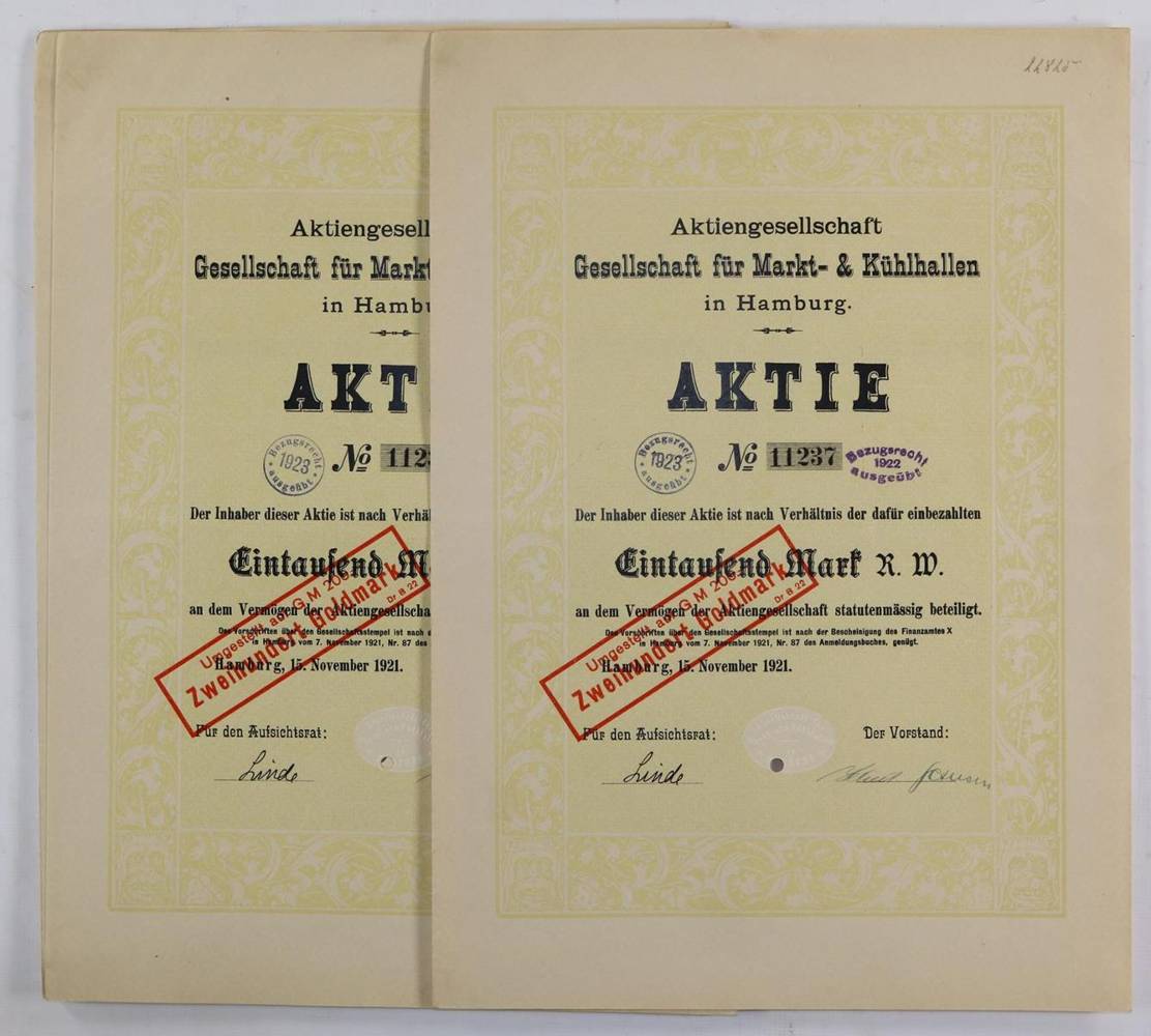 Große Abbildung Nr.1: 138-428 Aktien.: (Wirtschaft, Linde)
