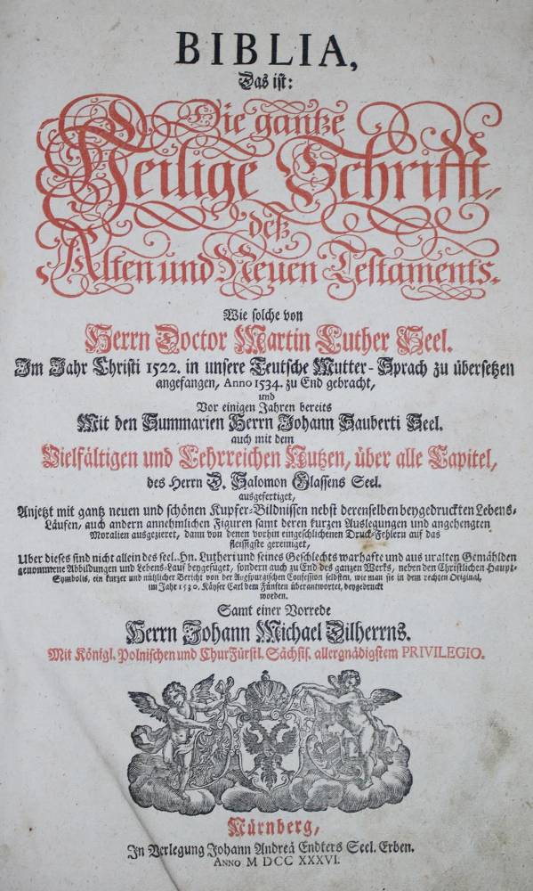 Große Abbildung Nr.1: 138-43 Biblia germanica.: (Bibeln)