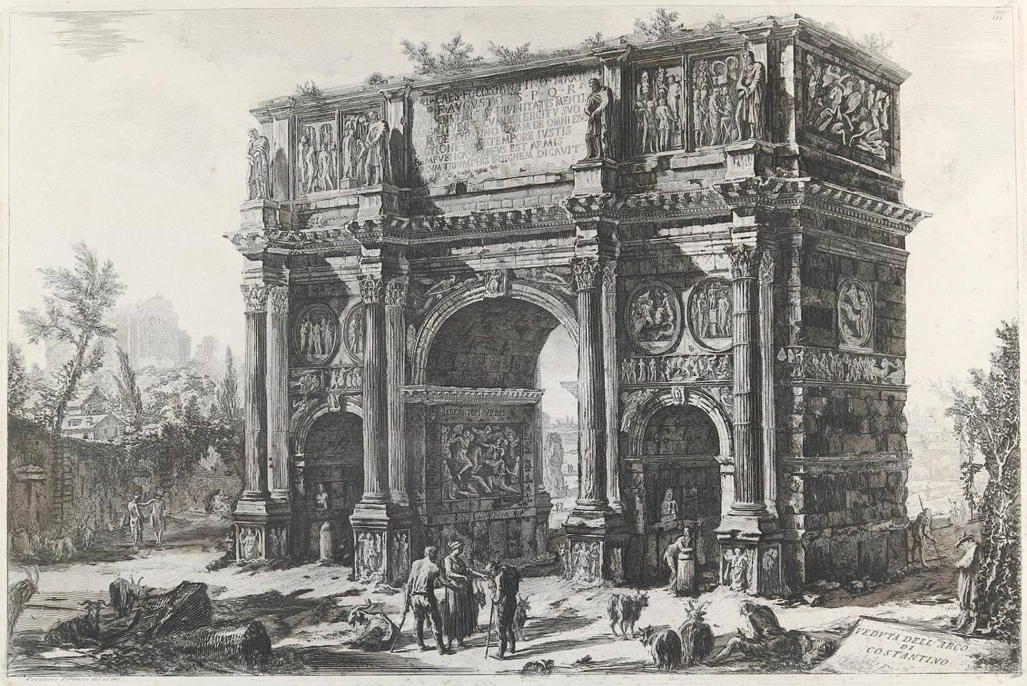 Große Abbildung Nr.1: 138-4300 Piranesi, Giovanni Battista: (Künstlergraphik, Rom)