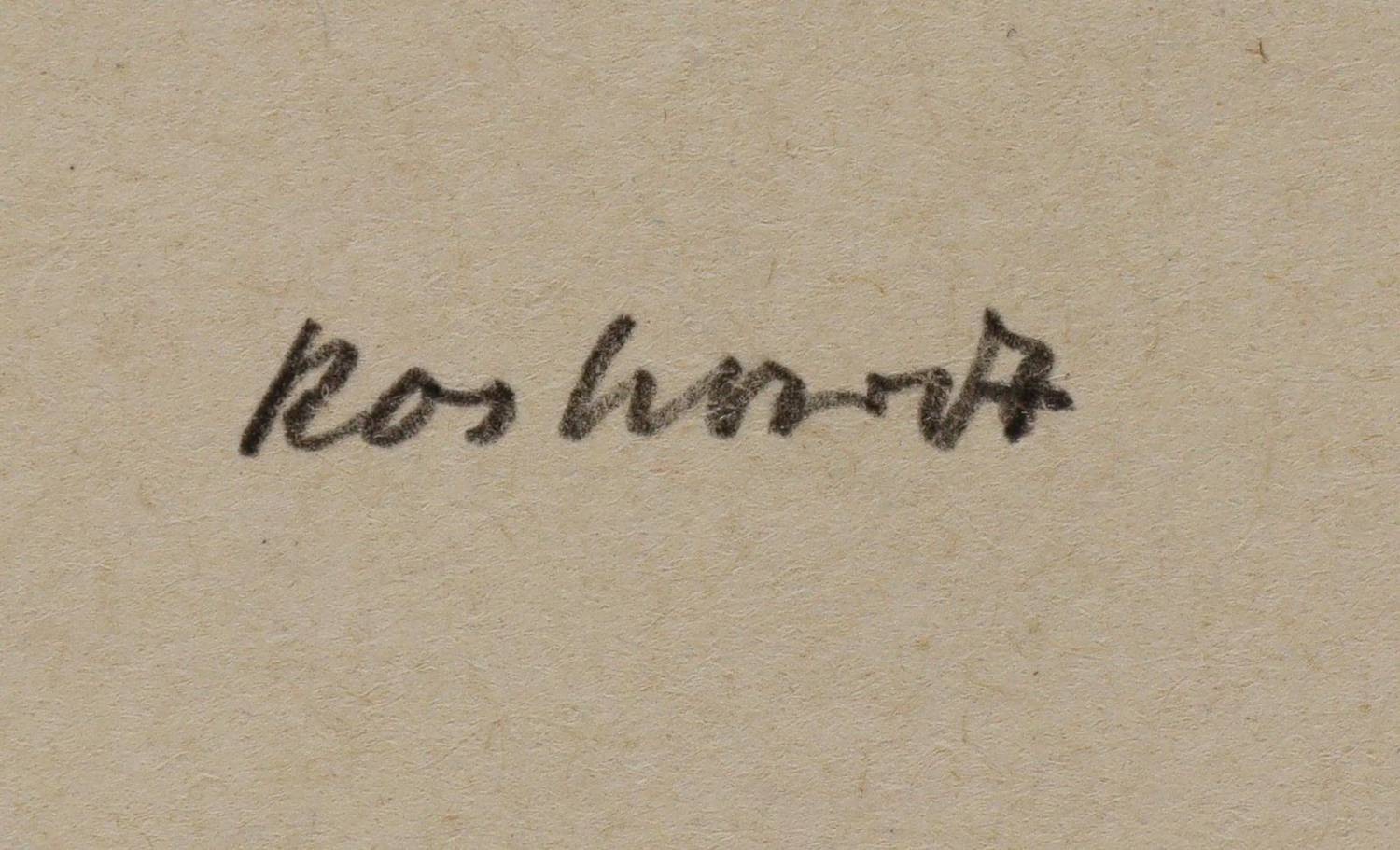 Große Abbildung Nr.2: 138-4303 Roshardt, Walter: (Künstlergraphik)