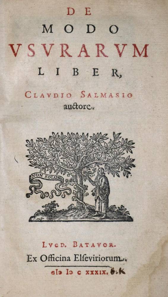 Große Abbildung Nr.1: 138-433 Salmasius,C.: (Wirtschaft)