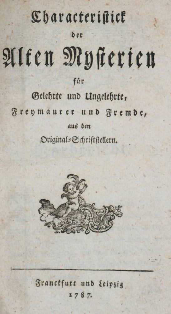 Große Abbildung Nr.1: 138-440 Mysterien.: (Freimaurerei)
