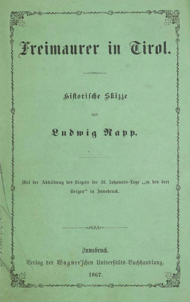 Große Abbildung Nr.1: 138-441 Freimaurer: (Freimaurerei)
