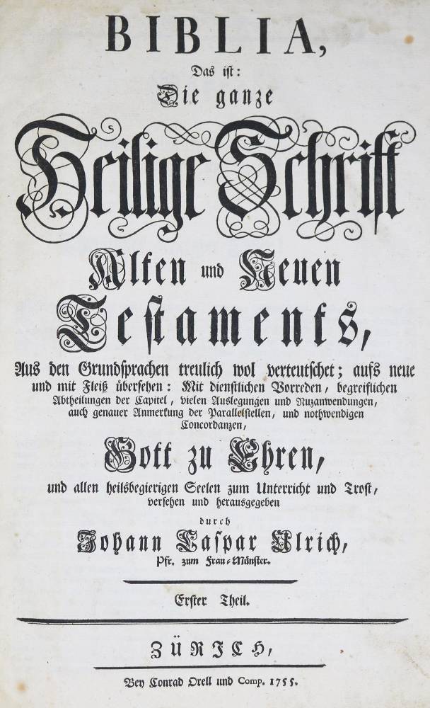 Große Abbildung Nr.1: 138-45 Biblia germanica.: (Bibeln)