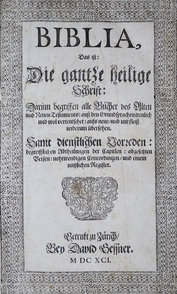 Große Abbildung Nr.1: 138-46 Biblia germanica.: (Bibeln)