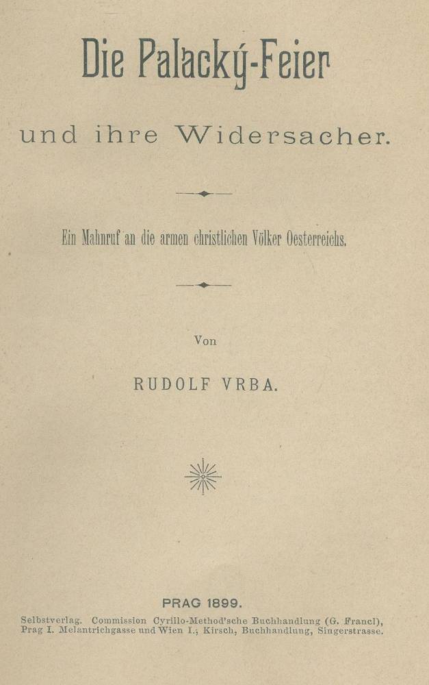 Große Abbildung Nr.1: 138-481 Vrba,R.: (Judaica)