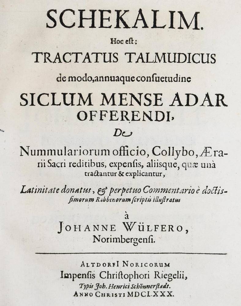 Große Abbildung Nr.1: 138-484 Wülfer,J.: (Judaica)