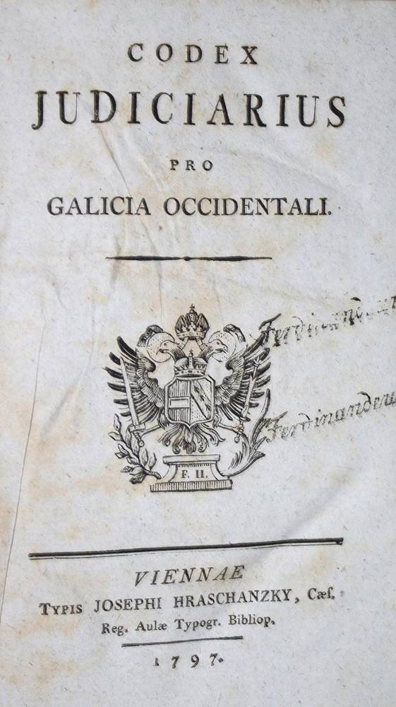 Große Abbildung Nr.2: 138-493 Codex Juridiciarius: (Juridica und Kriminologie)