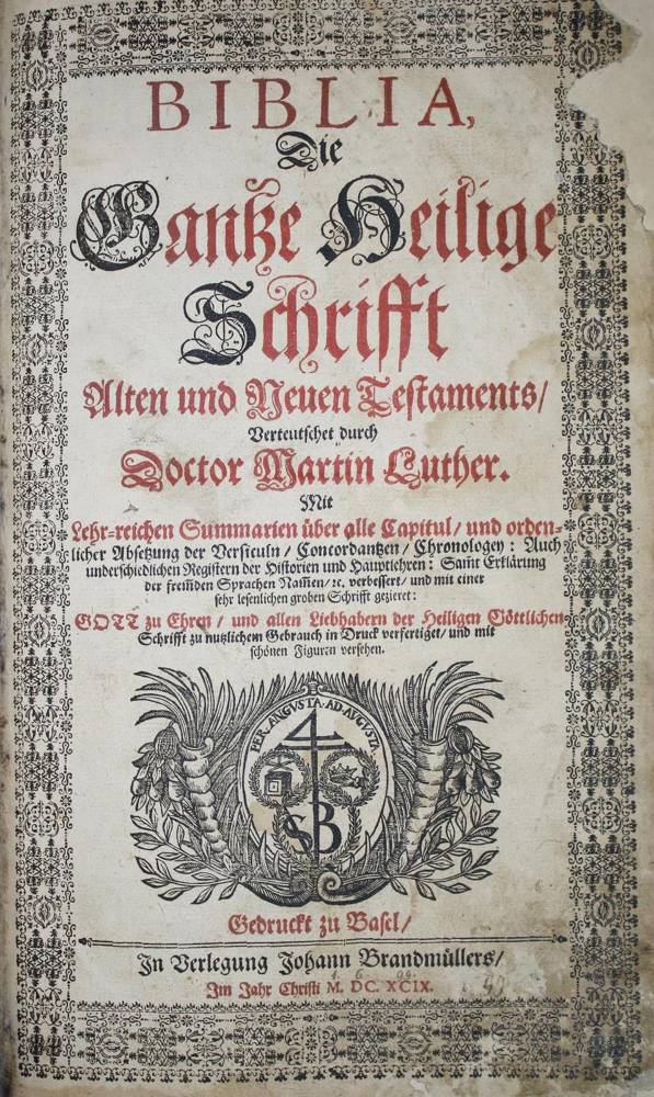 Große Abbildung Nr.1: 138-50 Biblia germanica.: (Bibeln)