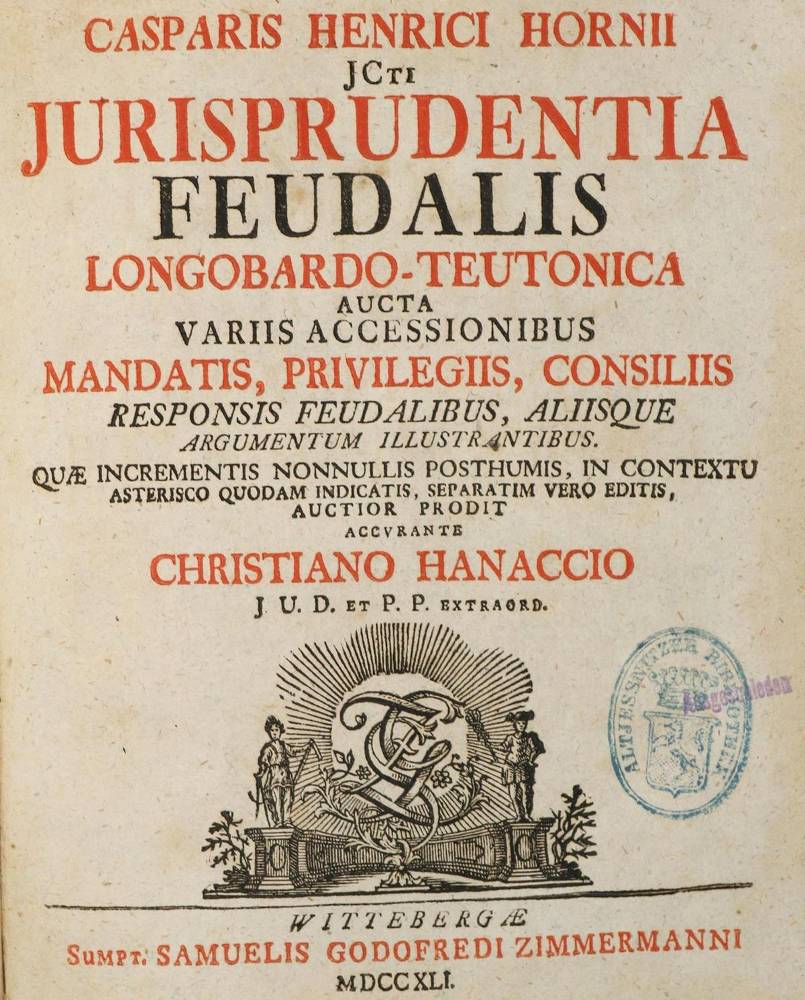 Große Abbildung Nr.1: 138-508 Horn,C.H.: (Juridica und Kriminologie)