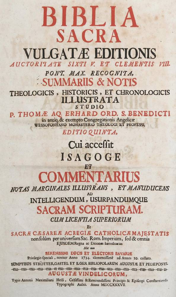Große Abbildung Nr.2: 138-51 Biblia germanica.: (Bibeln)