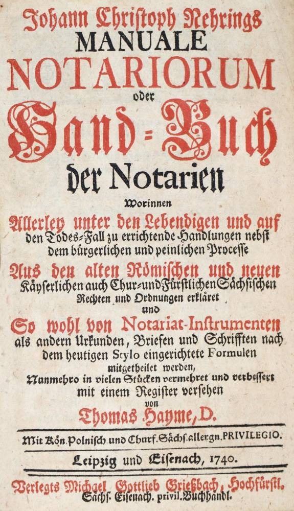 Große Abbildung Nr.3: 138-519 Nehring,J.C.: (Juridica und Kriminologie)