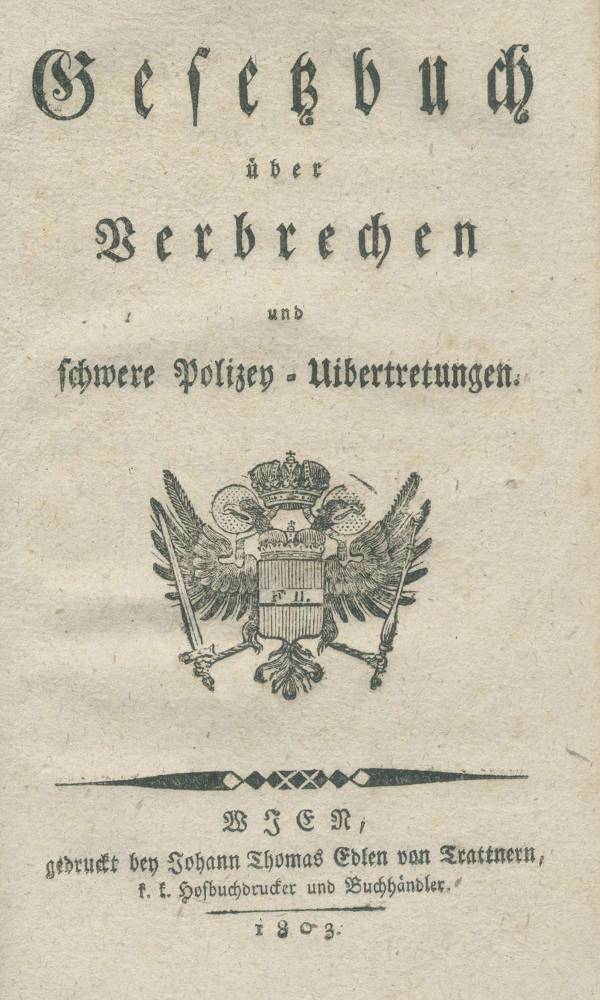 Große Abbildung Nr.1: 138-521 : (Juridica und Kriminologie, Österreich)