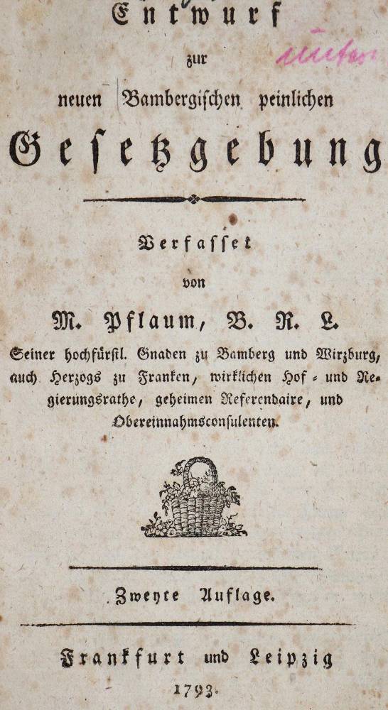 Große Abbildung Nr.1: 138-529 Pflaum,M.: (Juridica und Kriminologie)