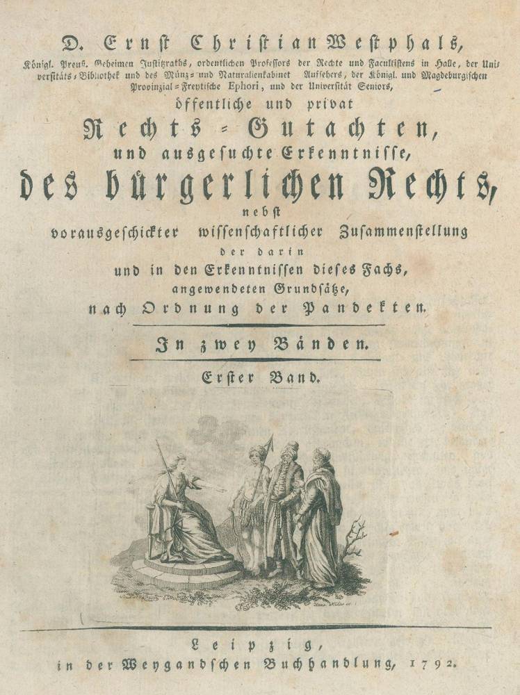Große Abbildung Nr.1: 138-541 Westphal,E.C.: (Juridica und Kriminologie)