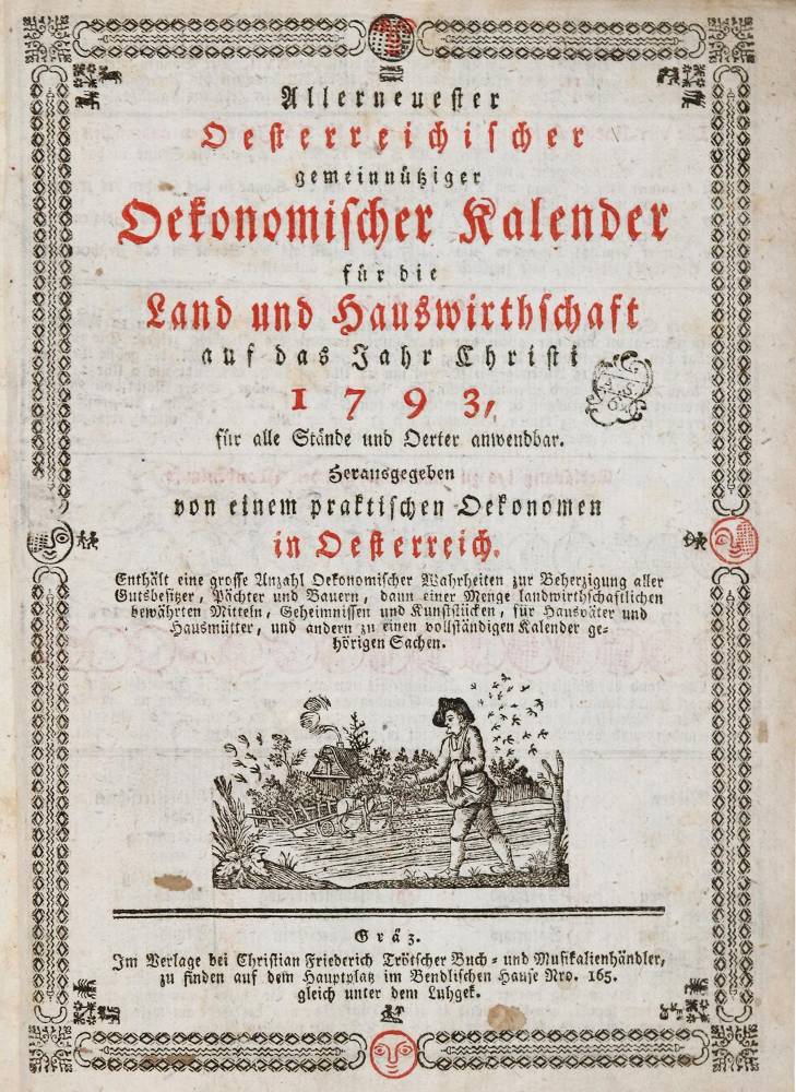 Große Abbildung Nr.1: 138-542 Allerneuester Oesterreichischer: (Kalender)