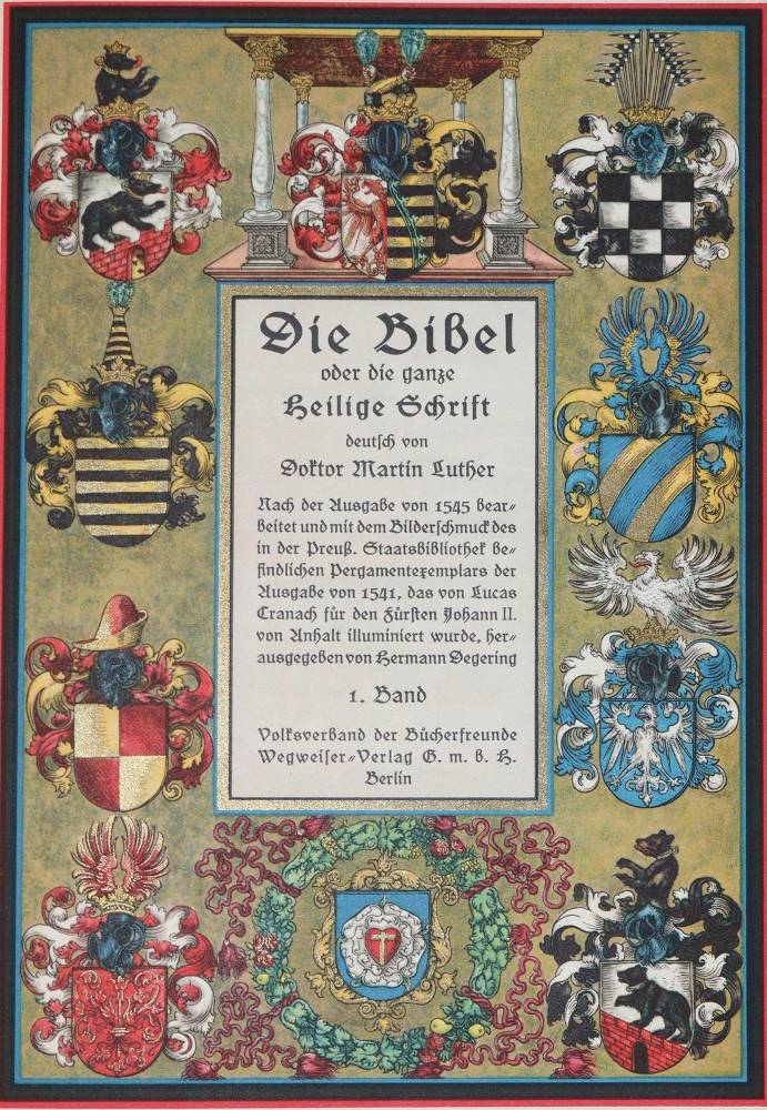 Große Abbildung Nr.1: 138-55 Biblia germanica.: (Bibeln)