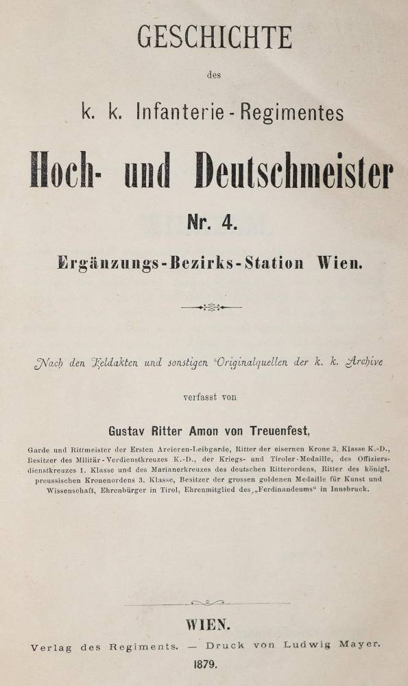 Große Abbildung Nr.1: 138-580 Amon von Treuenfest,G.R.: (Militaria)