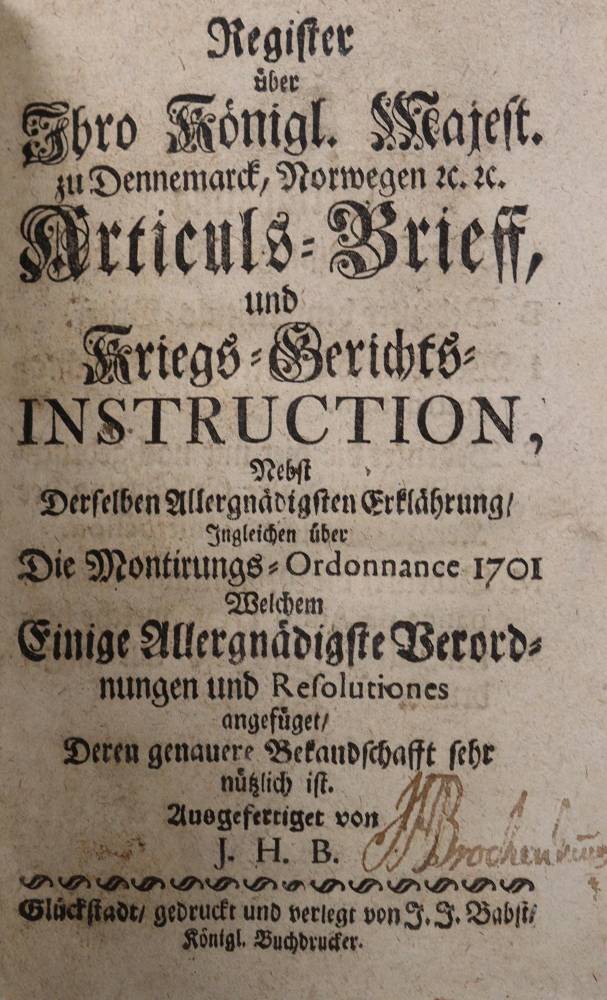 Große Abbildung Nr.1: 138-587 B(rockenburg),J.H.: (Militaria)