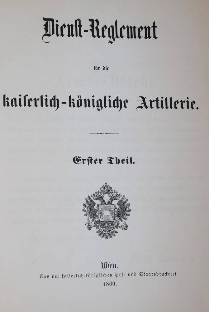 Große Abbildung Nr.1: 138-593 Dienst-Reglement: (Militaria)