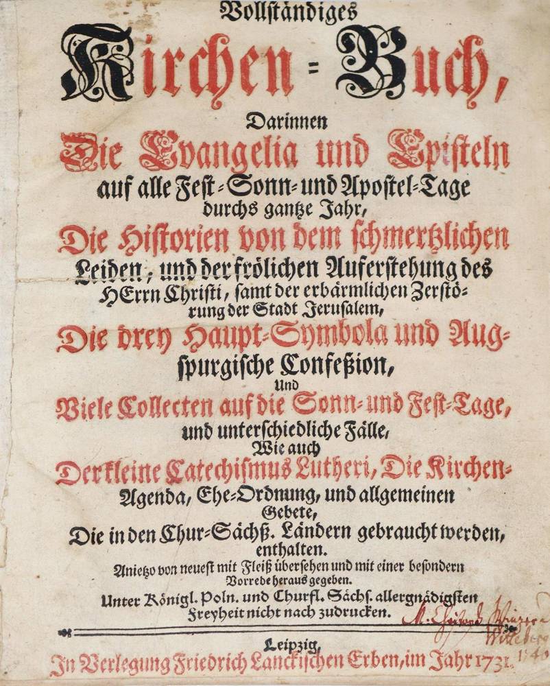 Große Abbildung Nr.1: 138-6 Agenda,: (Alte Drucke, Handschriften und Theologie)