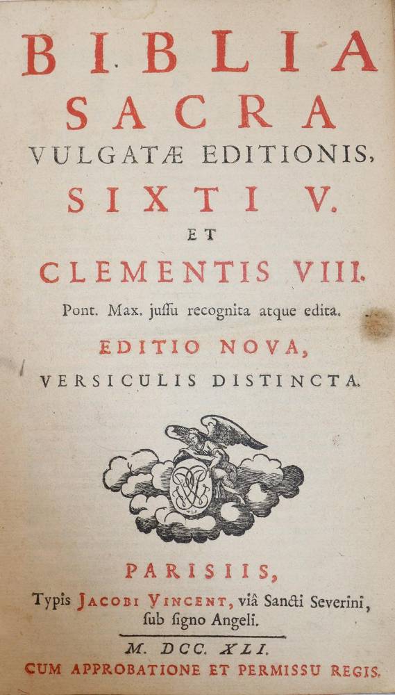 Große Abbildung Nr.1: 138-60 Biblia latina.: (Bibeln)