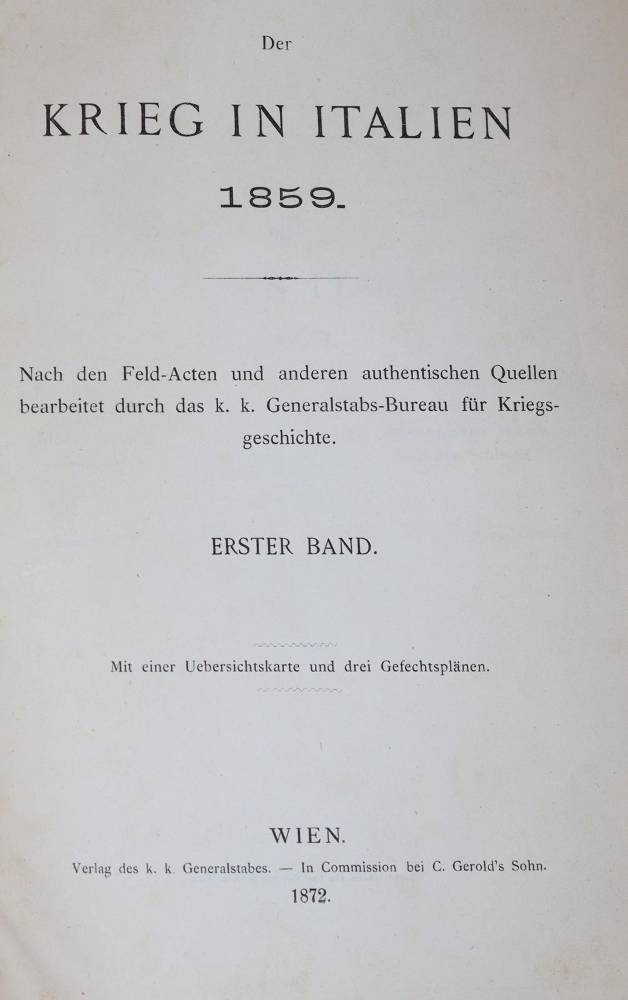 Große Abbildung Nr.1: 138-604 Krieg in Italien 1859, Der.: (Militaria, Italien)