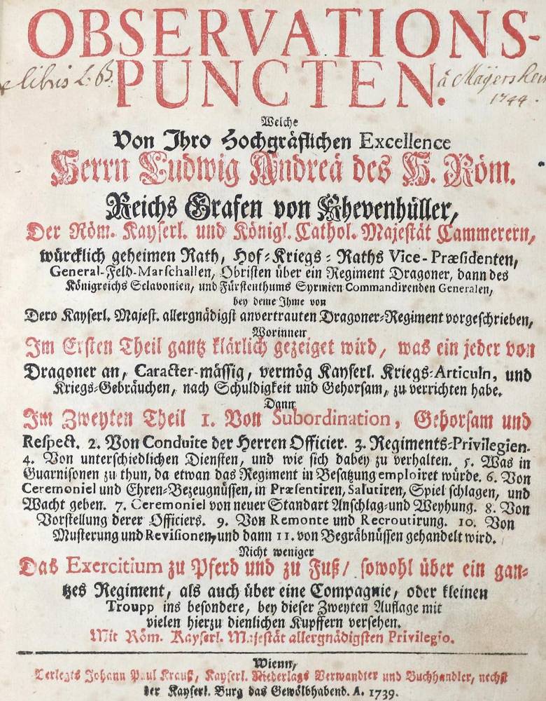 Große Abbildung Nr.1: 138-608 Khevenhüller,L.A.v.: (Militaria)