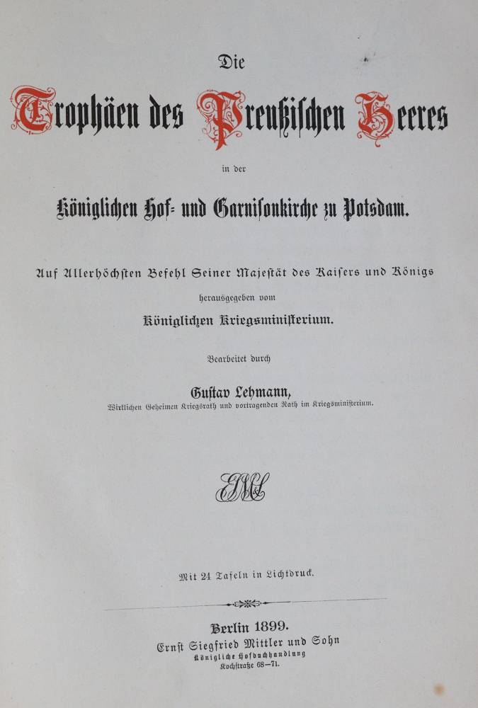 Große Abbildung Nr.1: 138-626 Lehmann,G.: (Militaria, Preussen)