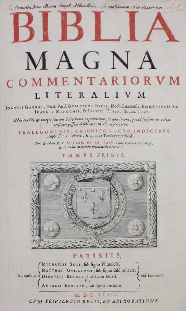 Große Abbildung Nr.1: 138-64 Biblia magna: (Bibeln)