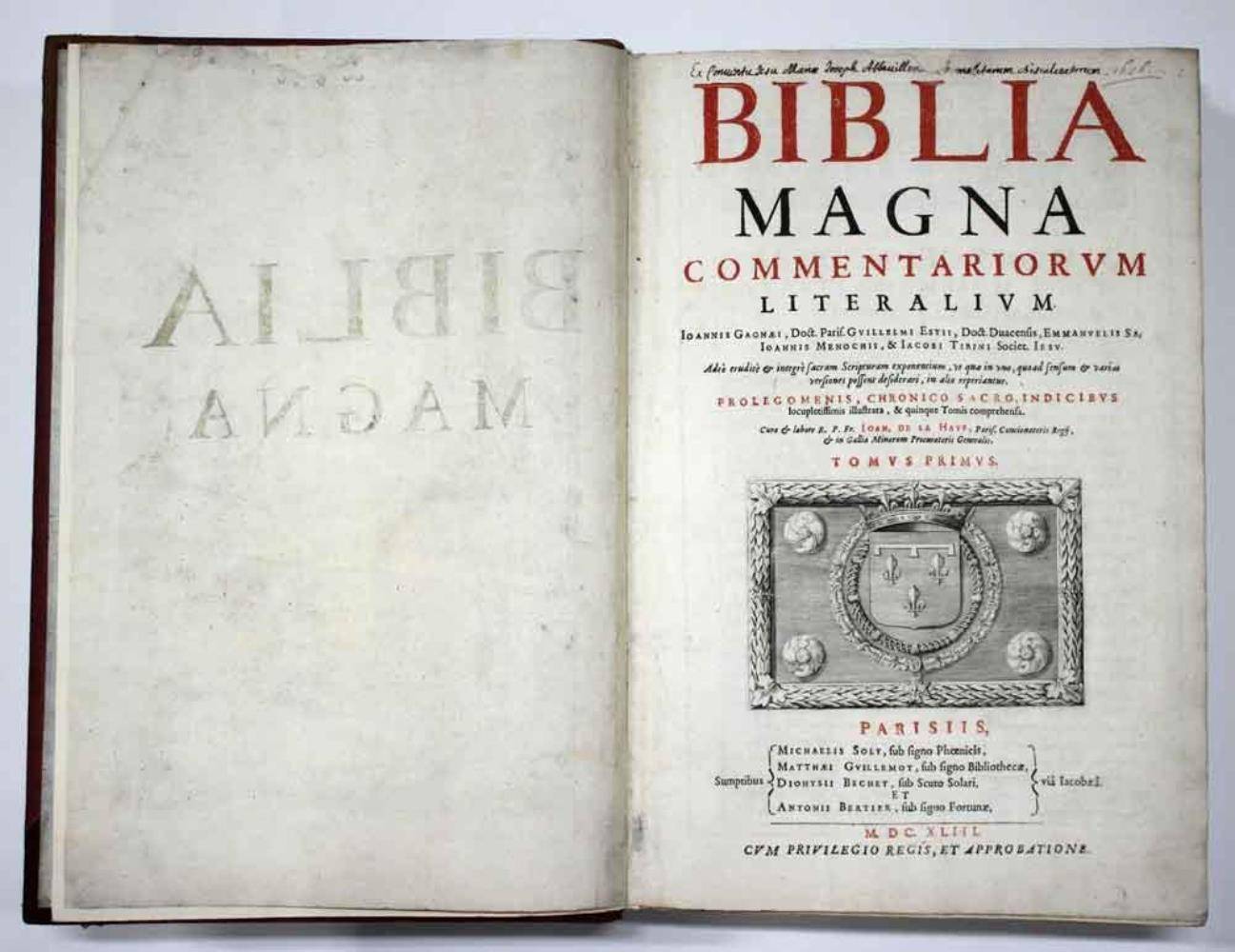 Große Abbildung Nr.2: 138-64 Biblia magna: (Bibeln)