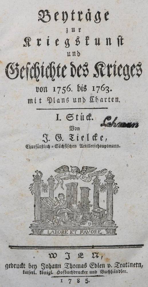 Große Abbildung Nr.2: 138-640 Tielke,J.G.: (Militaria)