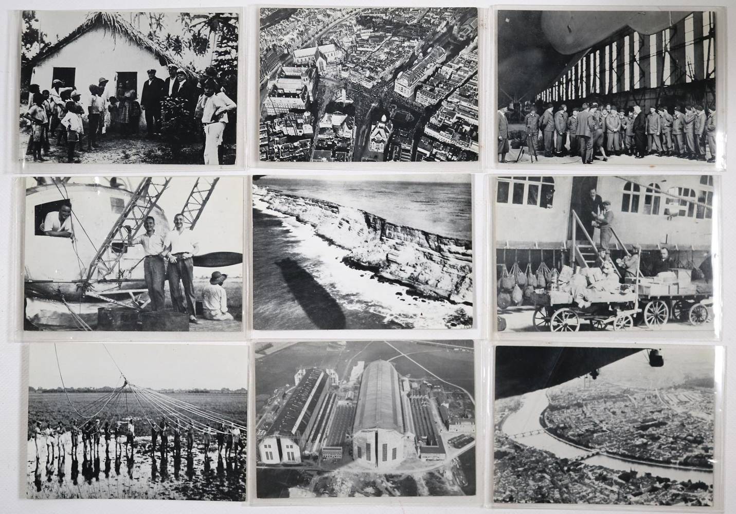 Große Abbildung Nr.5: 138-677 Zeppelin über ca. 1070: (Postkarten, Zeppelin)