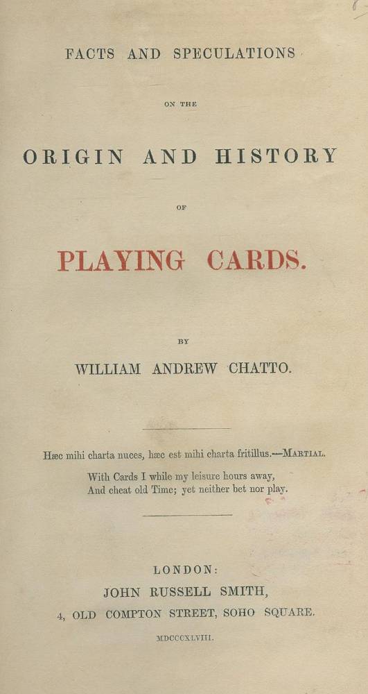 Große Abbildung Nr.2: 138-712 Chatto,W.A.: (Spiele)