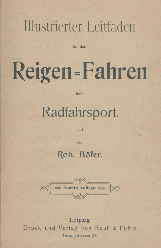 Große Abbildung Nr.3: 138-727 Höfer,R.: (Sport, Radfahren)