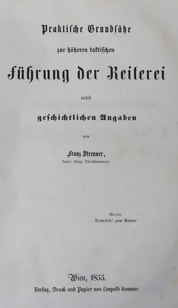 Große Abbildung Nr.1: 138-730 Strenner,F.: (Sport, Reitsport)