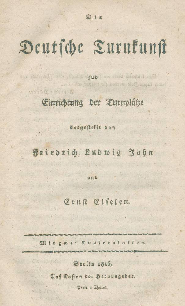 Große Abbildung Nr.1: 138-731 Jahn,F.L. u. E.Eiselen.: (Sport, Turnen)