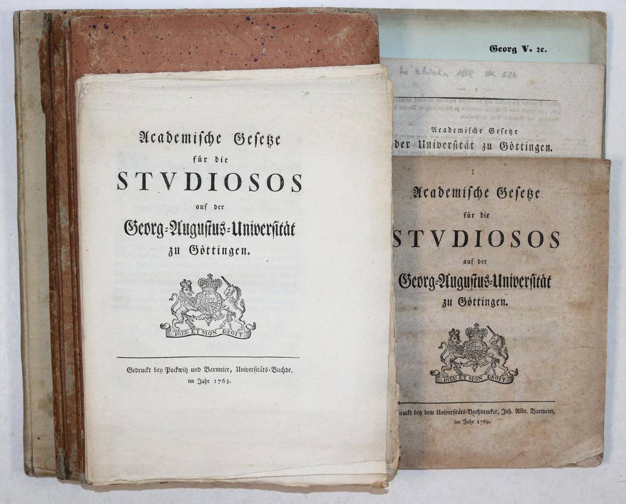 Große Abbildung Nr.4: 138-733 Göttingen.: (Studentika und Hochschulen)