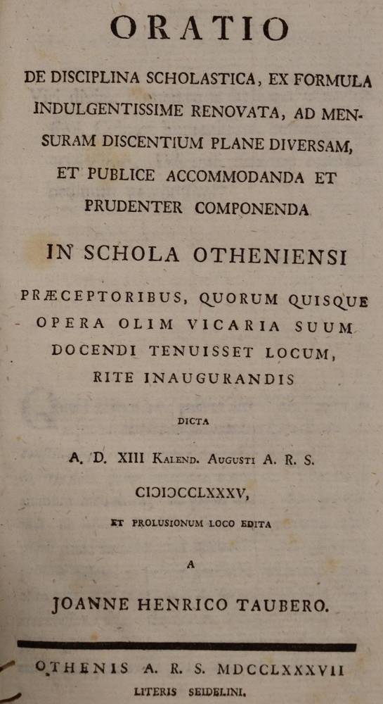 Große Abbildung Nr.1: 138-736 Tauber,J.H.: (Studentika und Hochschulen)