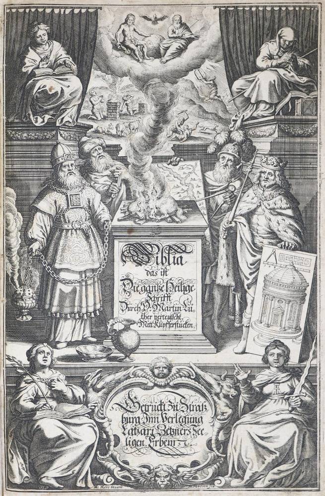 Große Abbildung Nr.1: 138-74 Biblia germanica.: (Bibeln, Merian)