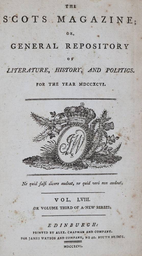 Große Abbildung Nr.1: 138-748 Scots Magazine, The.: (Zeitschriften)