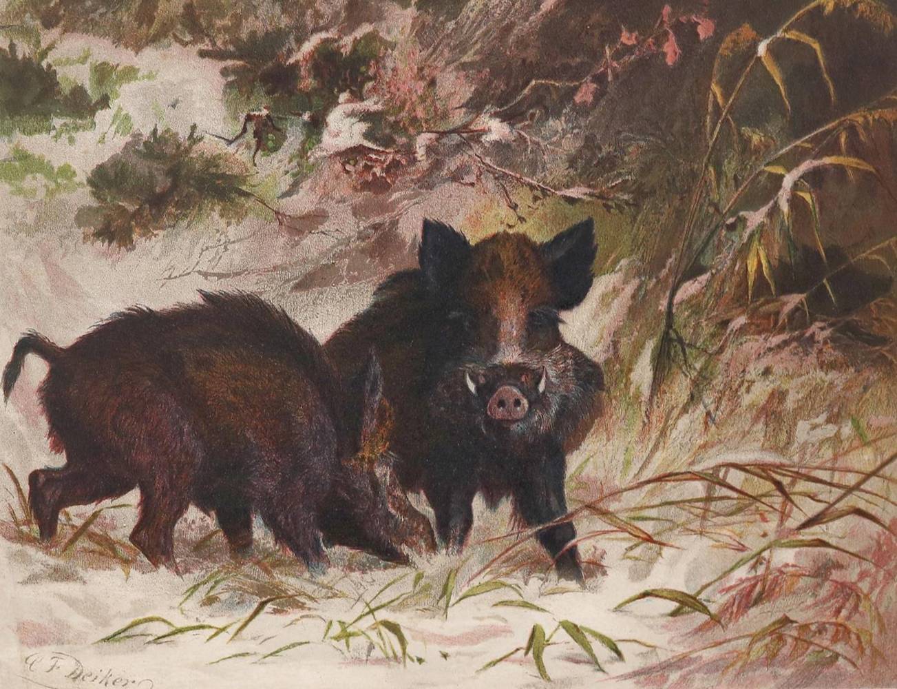 Große Abbildung Nr.1: 138-761 Deiker,C.F./Müller,A.u.K.: (Jagd)