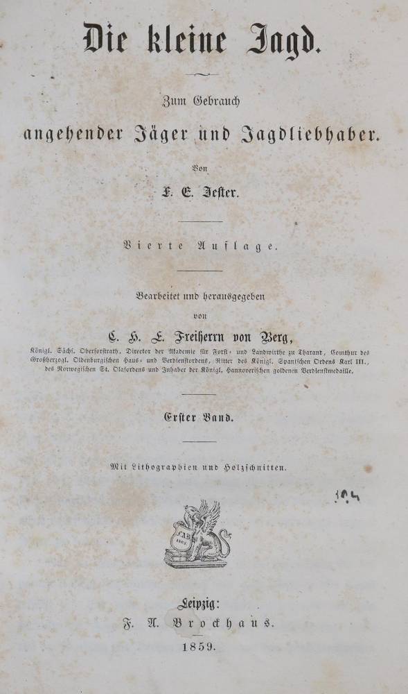 Große Abbildung Nr.2: 138-769 Jester,F.E.: (Jagd)