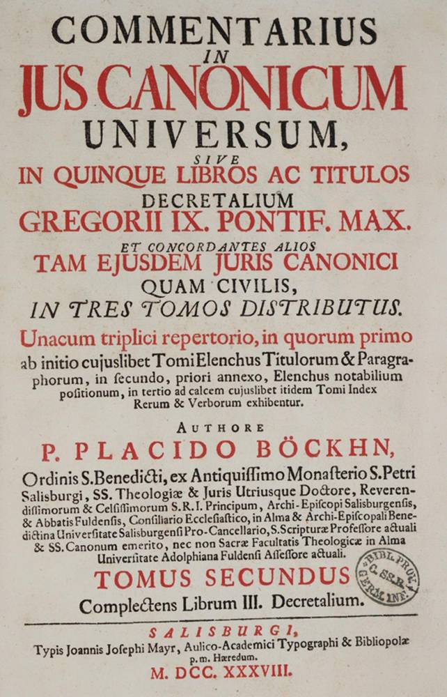 Große Abbildung Nr.1: 138-78 Böckhn,P.v.: (Alte Drucke, Handschriften und Theologie)