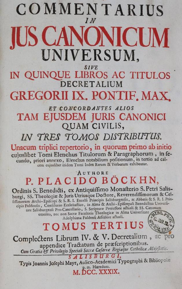 Große Abbildung Nr.3: 138-78 Böckhn,P.v.: (Alte Drucke, Handschriften und Theologie)