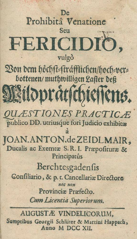 Große Abbildung Nr.1: 138-781 Zeidlmair,J.A.v.: (Jagd)