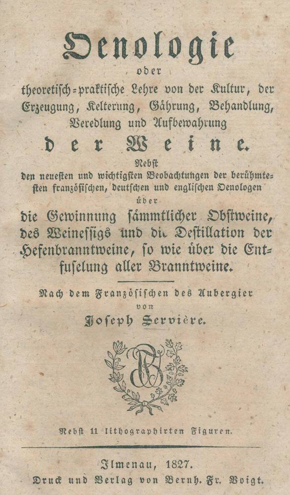 Große Abbildung Nr.1: 138-817 Servière,J.: (Küche und Haushalt, Getränke, Wein und Weinbau)