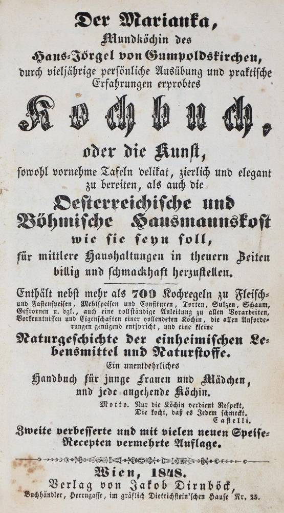 Große Abbildung Nr.1: 138-838 Marianka.: (Küche und Haushalt, Kochbücher)