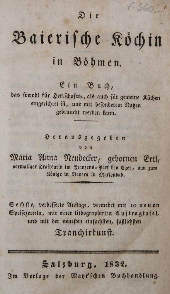Große Abbildung Nr.1: 138-839 Neudecker,M.A.: (Küche und Haushalt, Kochbücher)